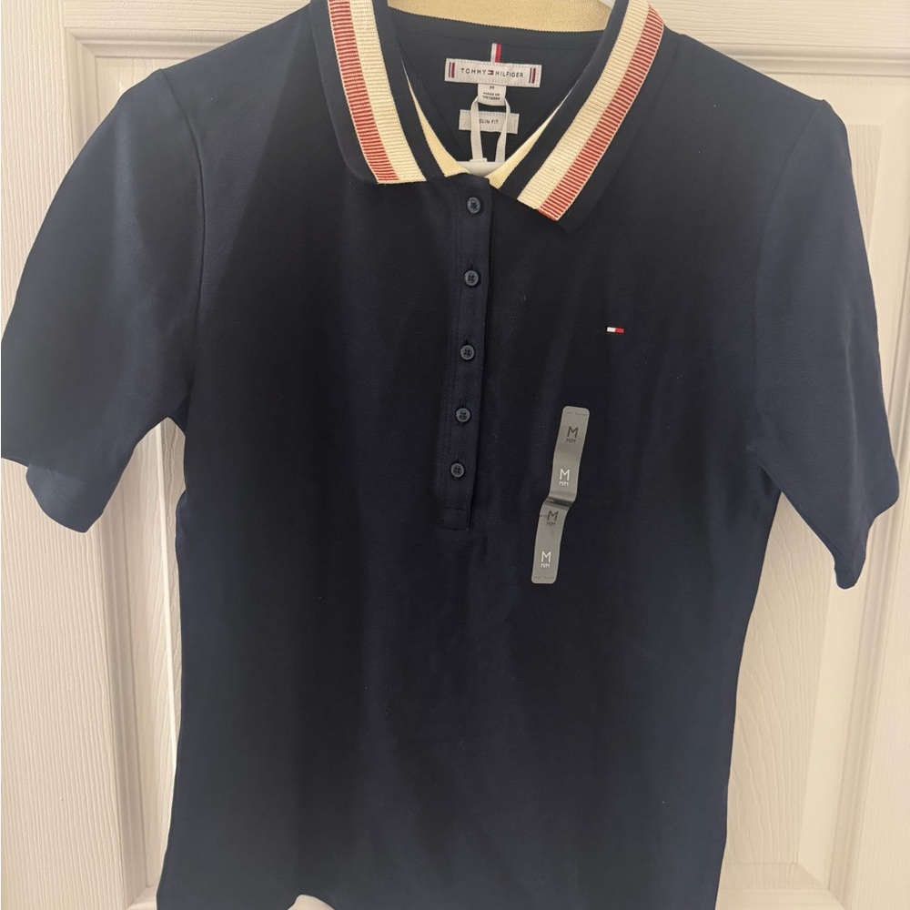 Tommy Hilfiger Navy Slim Fit Polo